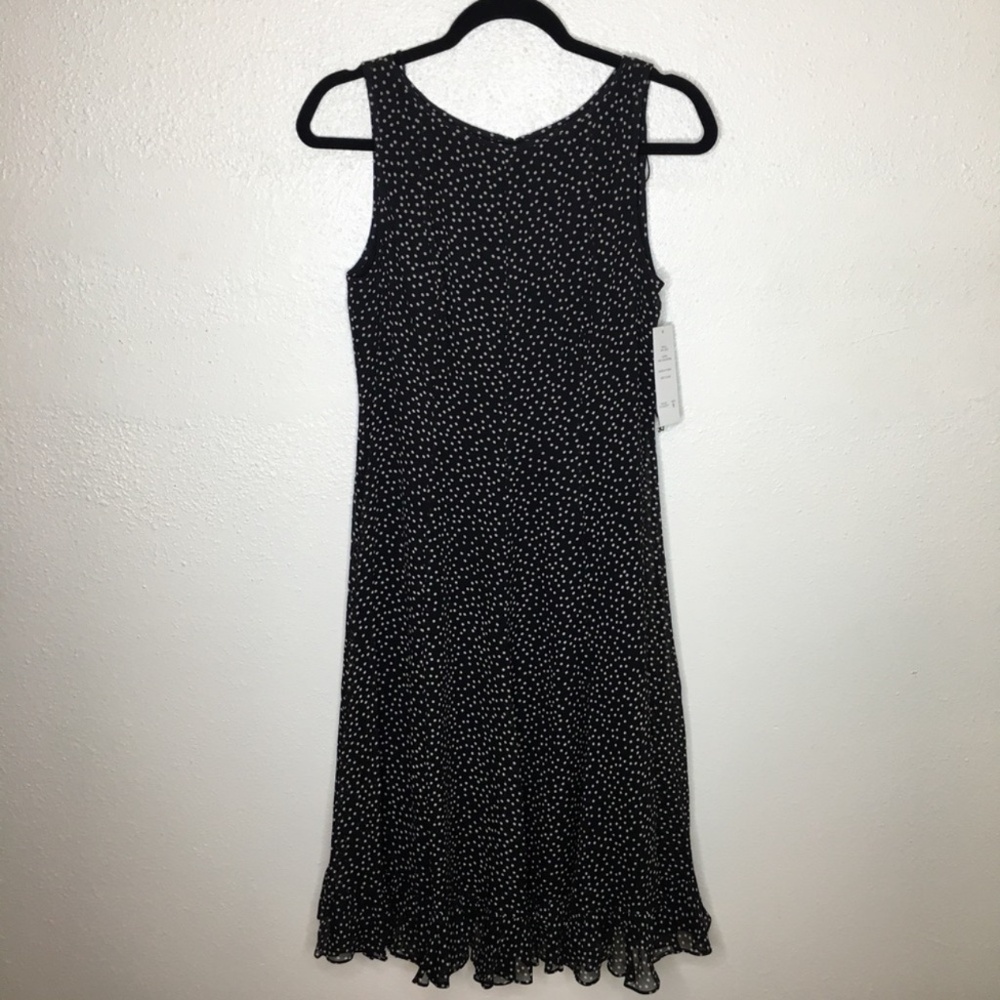 NEW Adrianna Papell Silk Polka Dot Dress 8